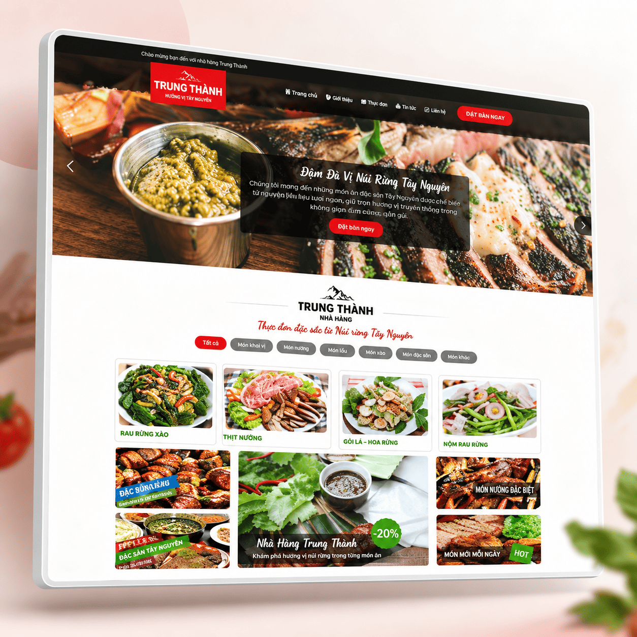 Mẫu Website Nhà Hàng Khách Sạn Chuẩn SEO