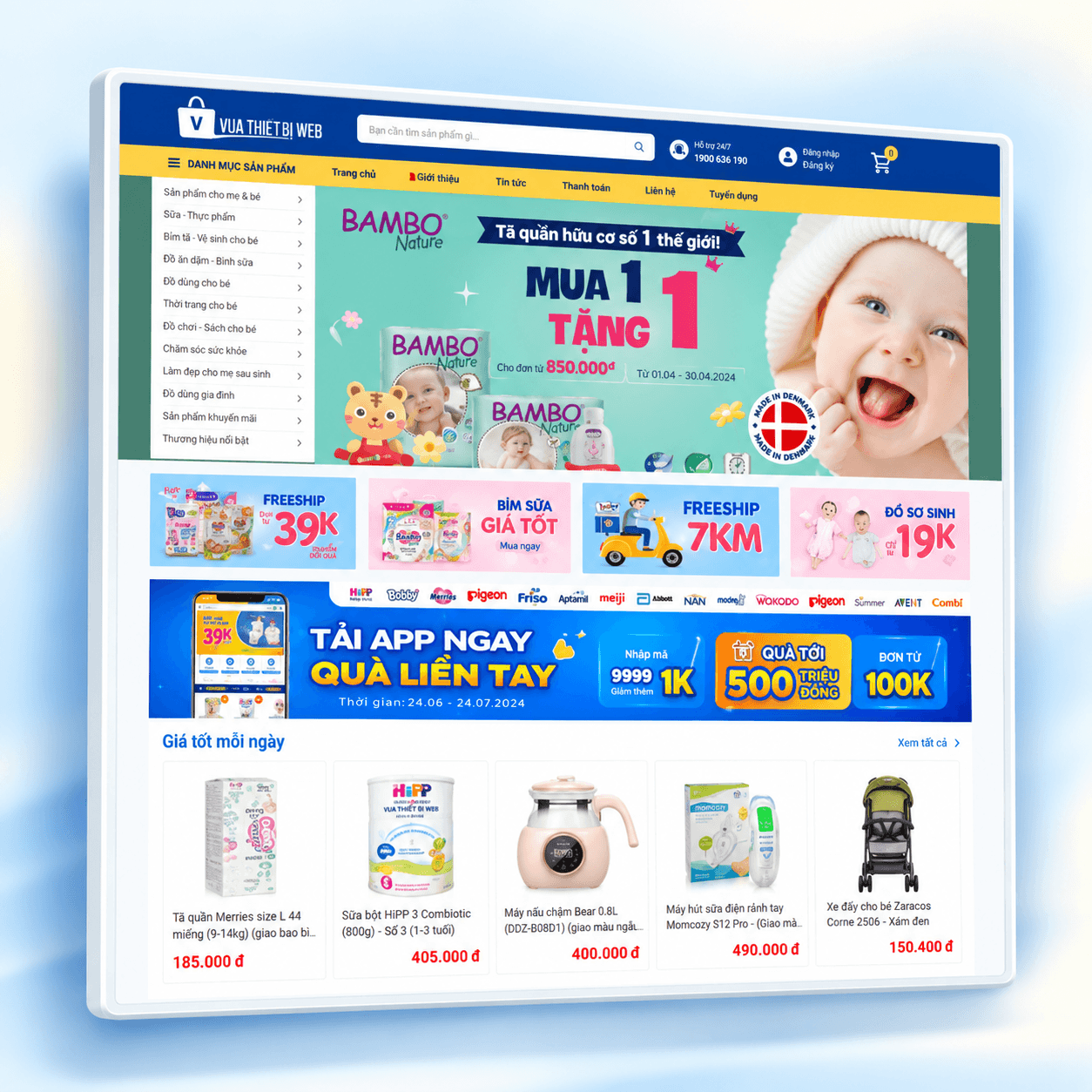 Mẫu Website Shop Bán Hàng Flatsome Chuẩn SEO