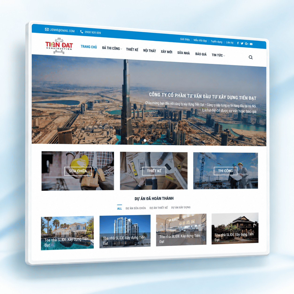 Mẫu Website Bất Động Sản 10 Chuẩn SEO