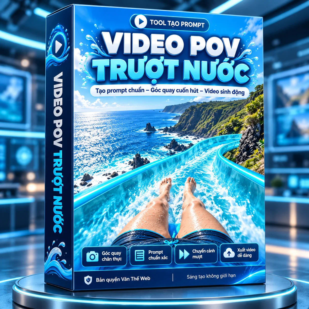 Tool Tạo Prompt Video POV Trượt Nước