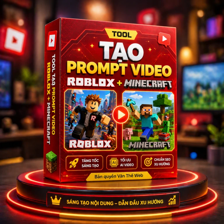 Tool Tạo Prompt Video Roblox + Minecraft Siêu Đỉnh