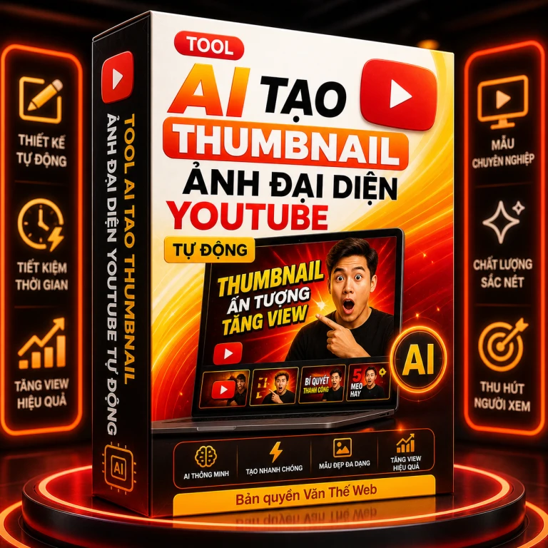 Tool AI Tạo Thumbnail Ảnh Đại Diện YouTube Tự động
