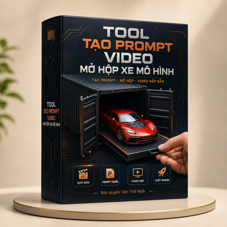 Tool Tạo Prompt Video Mở Hộp Xe Mô Hình