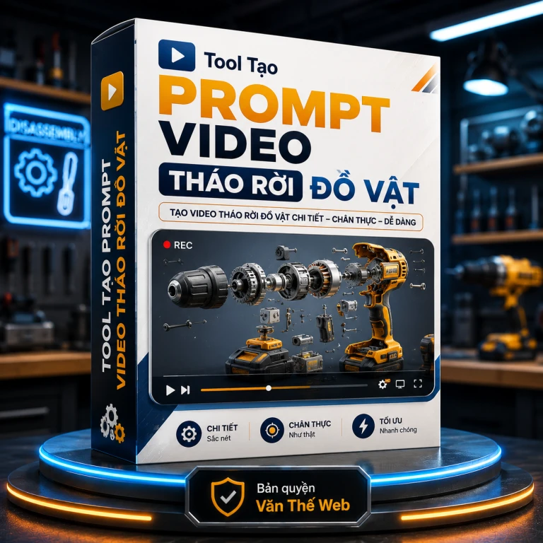 Tool Tạo Prompt Video Tháo Rời Đồ Vật