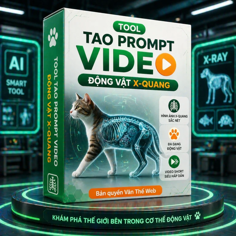 Tool Tạo Prompt Video Động Vật X-Quang