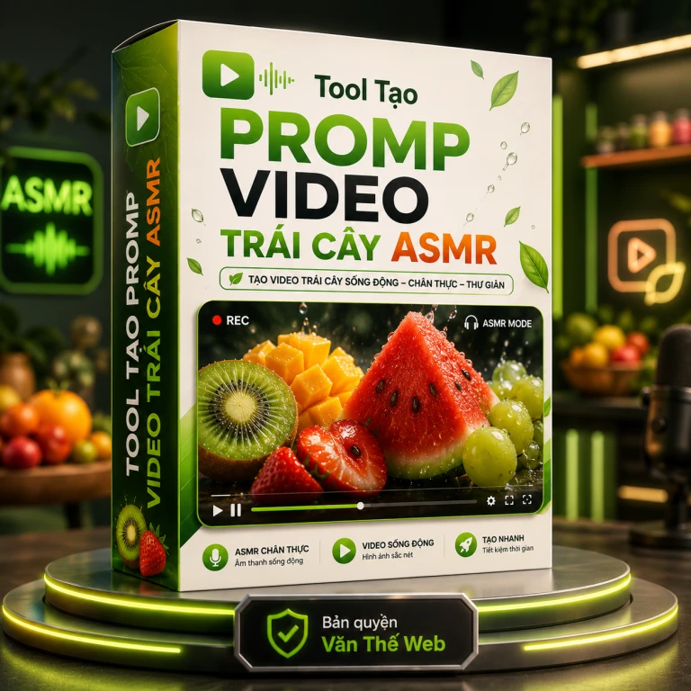 Tool Tạo Promp Video Trái Cây ASMR