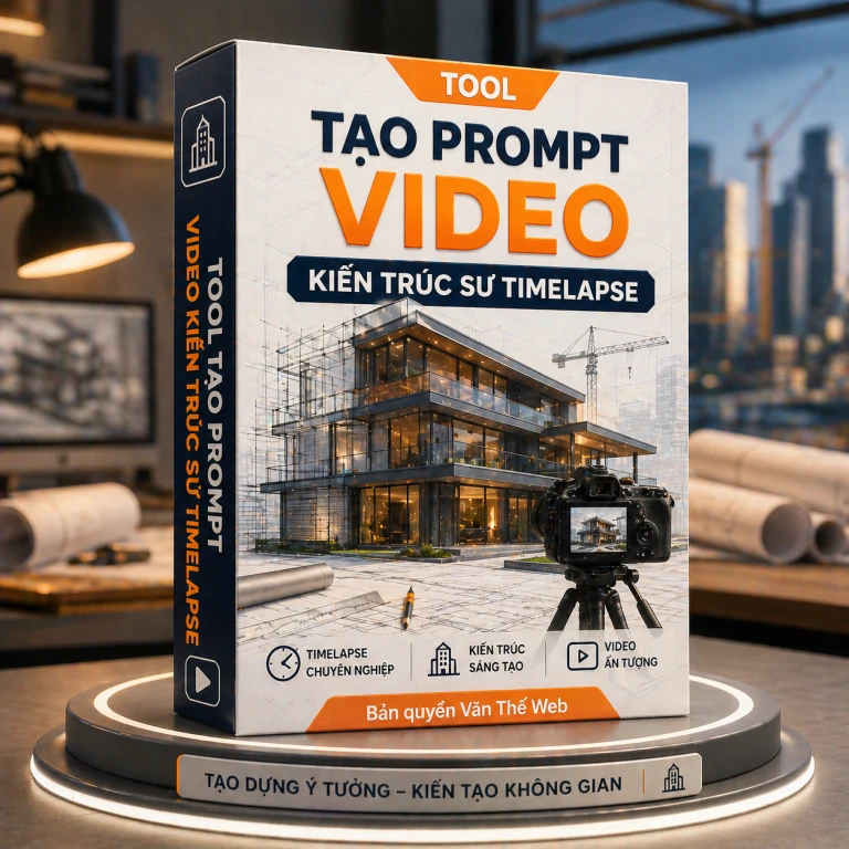 Tool Tạo Prompt Video Kiến Trúc Sư Timelapse