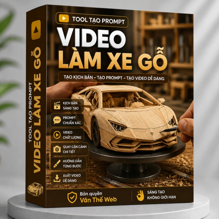 Tool Tạo Prompt Video Làm Xe Gỗ