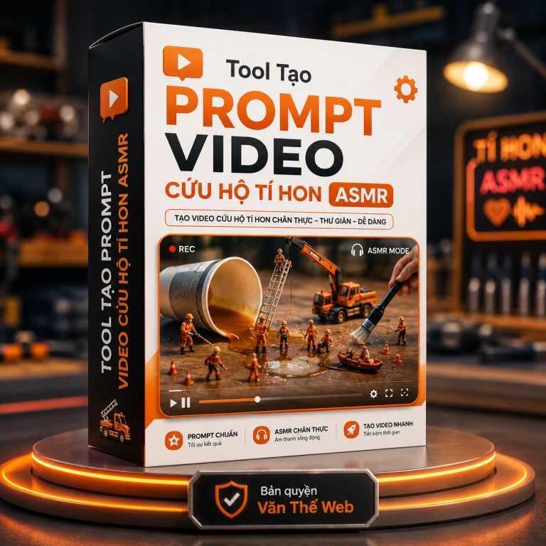 Tool Tạo Prompt Video Cứu Hộ Tí Hon ASMR