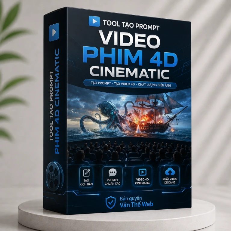 Tool Tạo Prompt Video Phim 4D Cinematic