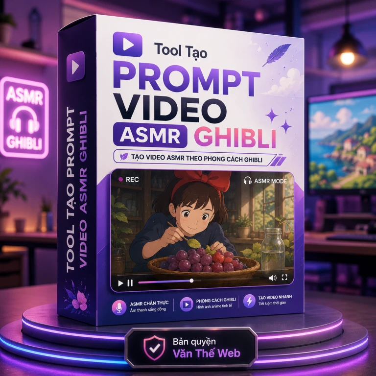 Tool Tạo Prompt Video ASMR Ghibli