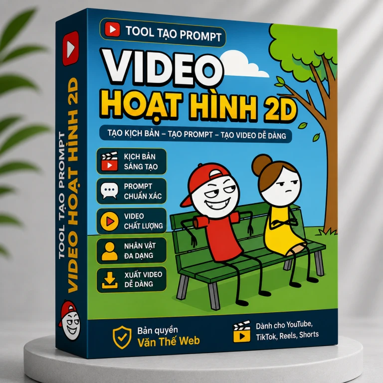 Tool Tạo Prompt Video Hoạt Hình 2D