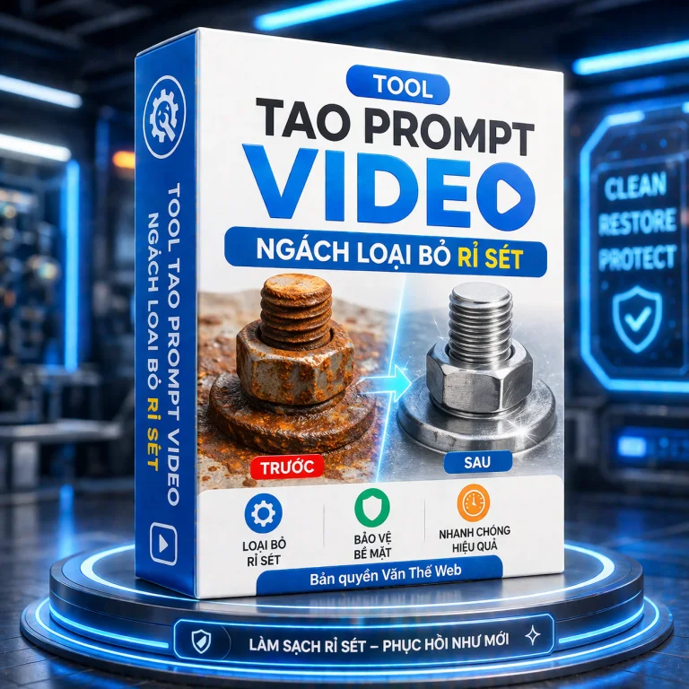 Tool Tạo Prompt Video Ngách Loại Bỏ Rỉ Sét