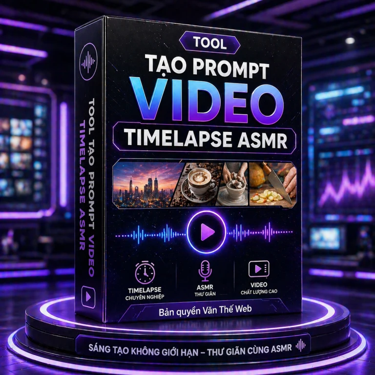 Tool Tạo Prompt Video TIMELAPSE ASMR