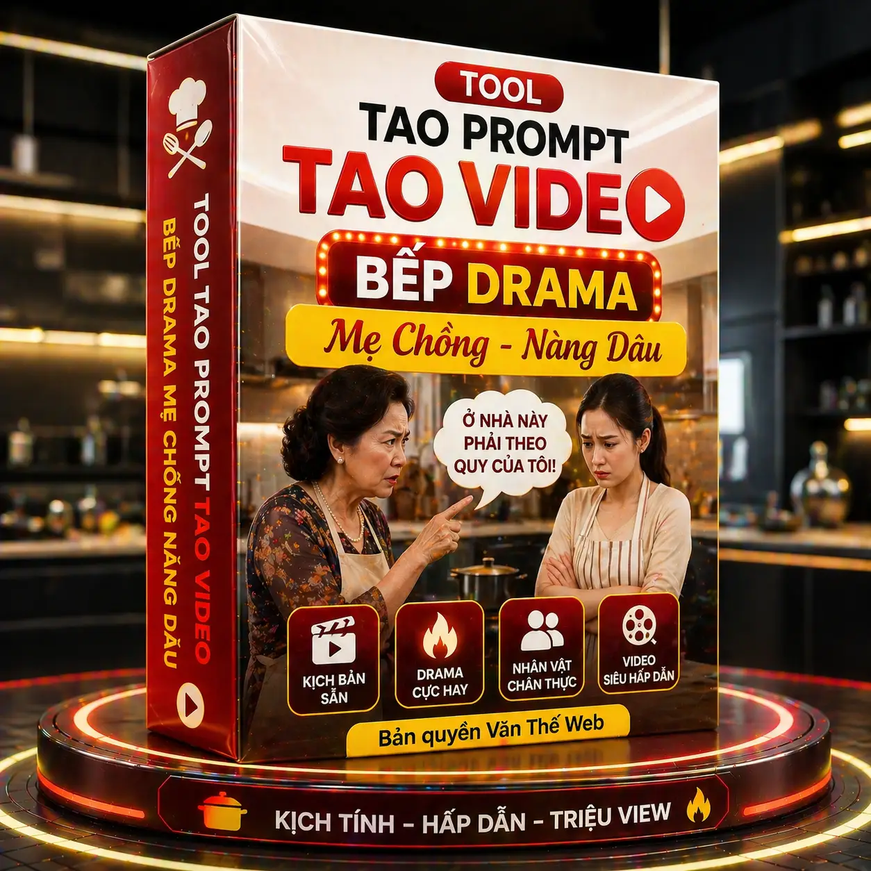 Tool Tạo Prompt Tạo Video Bếp Drama Mẹ Chồng Nàng Dâu - ảnh 2