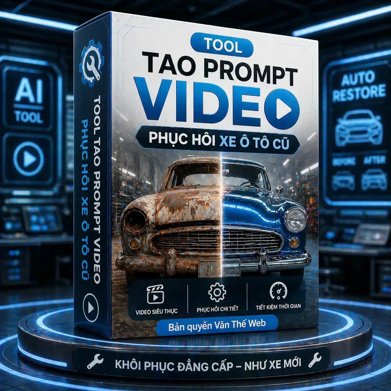 Tool Tạo Prompt Video Phục Hồi Xe Ô Tô Cũ - ảnh 2