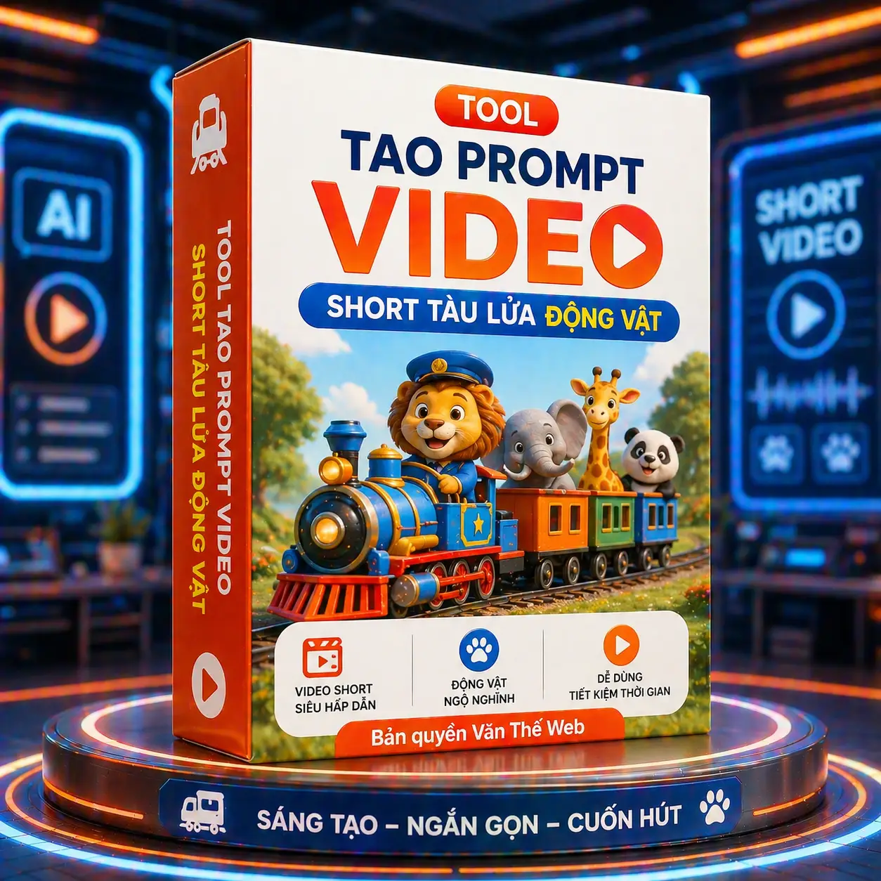 Tool Tạo Prompt Video Short Tàu Lửa Động Vật - ảnh 2